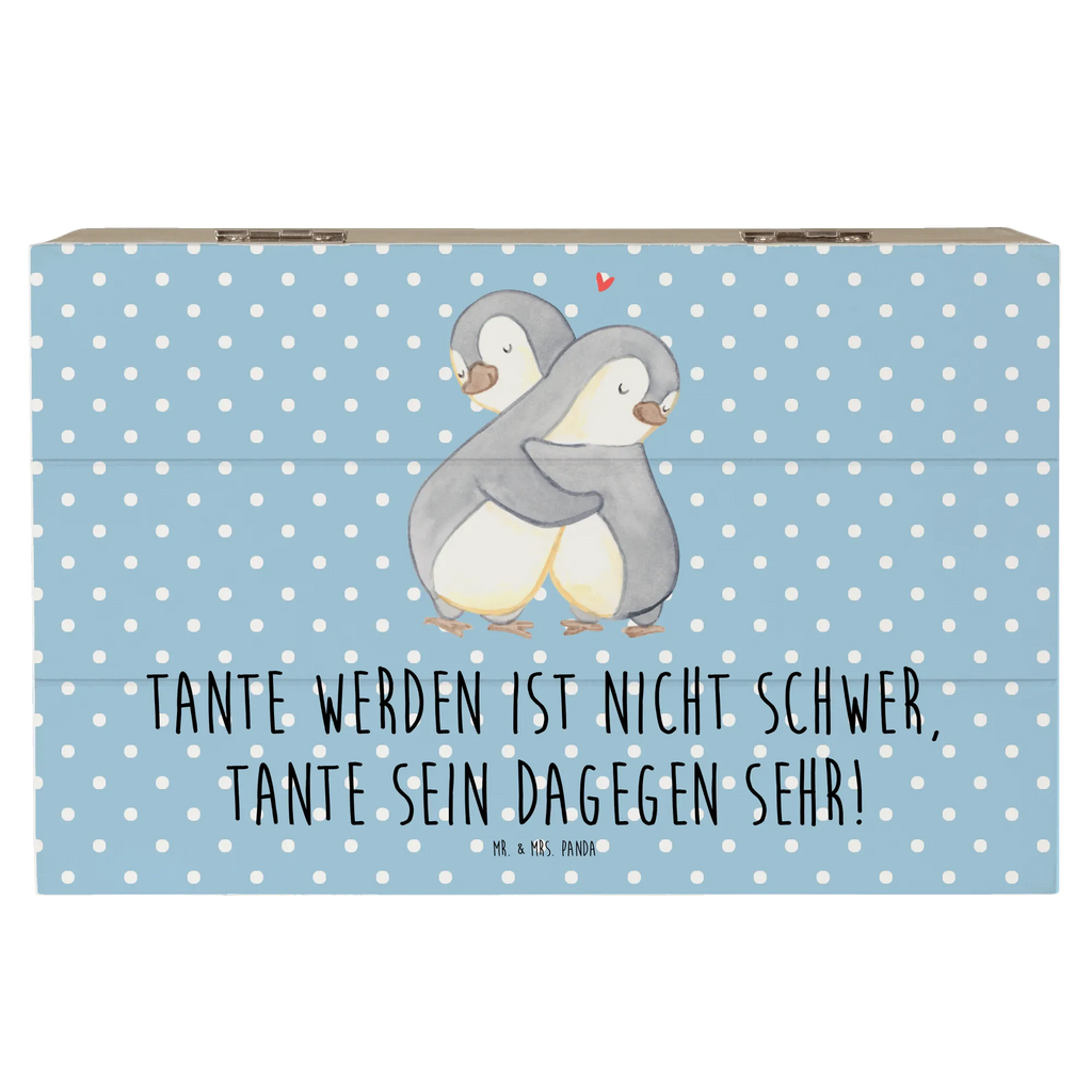 Wooden chest Tante werden ist nicht schwer, Tante sein dagegen sehr! Holzkiste, Kiste, Schatzkiste, Truhe, Schatulle, XXL, Erinnerungsbox, Erinnerungskiste, Dekokiste, Aufbewahrungsbox, Geschenkbox, Geschenkdose, Familie, Vatertag, Muttertag, Bruder, Schwester, Mama, Papa, Oma, Opa