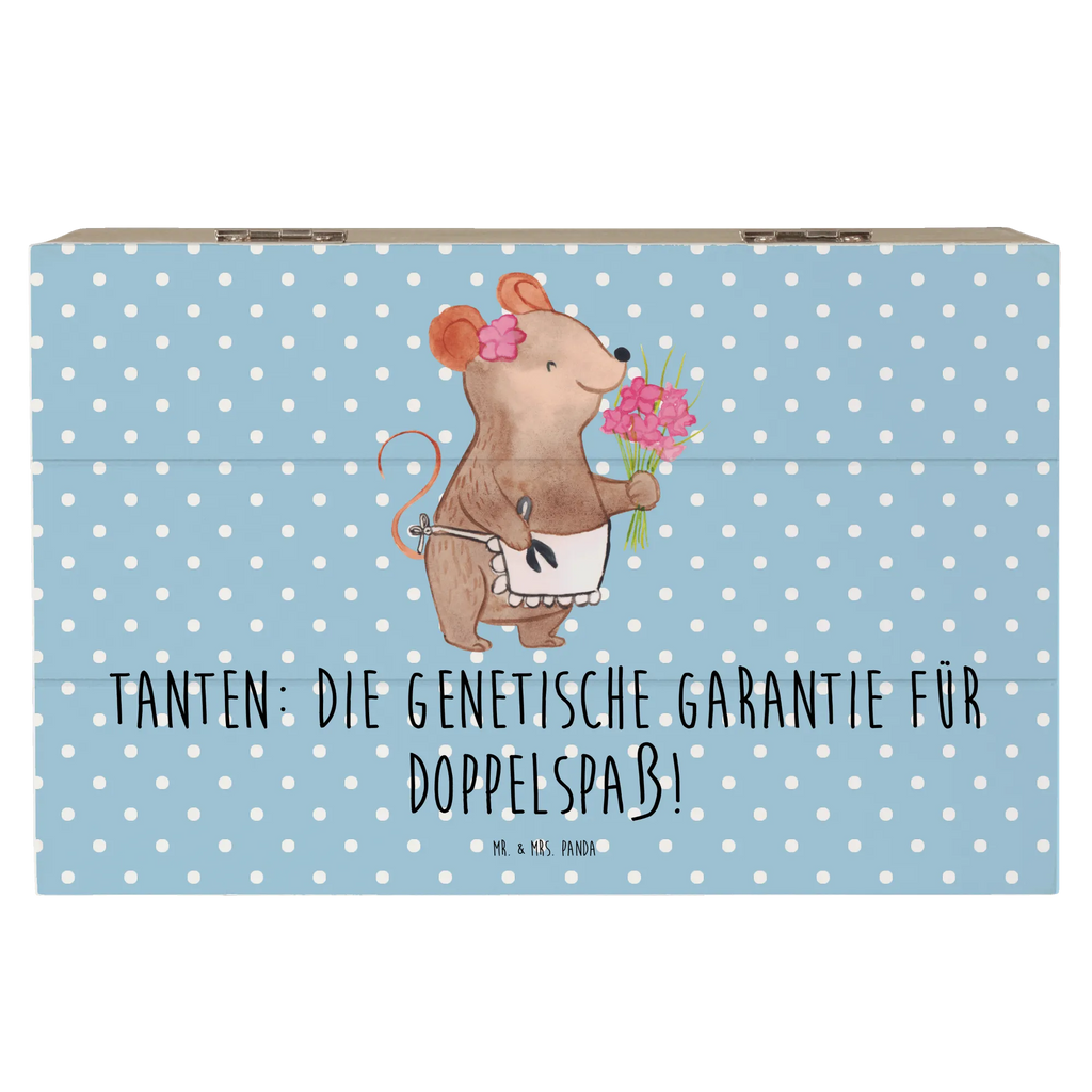 Holzkiste Tanten Doppelspaß Schatulle, Geschenkbox, Erinnerungsbox, Geschenkdose, XXL, Dekokiste, Kiste, Schatzkiste, Erinnerungskiste, Holzkiste, Truhe, Aufbewahrungsbox, Familie, Vatertag, Muttertag, Bruder, Schwester, Mama, Papa, Oma, Opa
