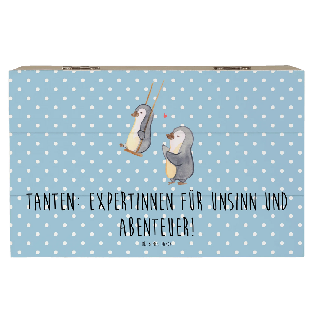 Holzkiste Tante Abenteuer Schatulle, Geschenkdose, Schatzkiste, Kiste, Erinnerungsbox, Aufbewahrungsbox, Dekokiste, XXL, Holzkiste, Geschenkbox, Erinnerungskiste, Truhe, Familie, Vatertag, Muttertag, Bruder, Schwester, Mama, Papa, Oma, Opa