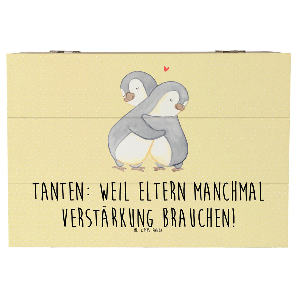 Wooden chest Tanten: Weil Eltern manchmal Verstärkung brauchen! Kiste, XXL, Truhe, Erinnerungskiste, Dekokiste, Holzkiste, Schatulle, Geschenkbox, Schatzkiste, Geschenkdose, Aufbewahrungsbox, Erinnerungsbox, Familie, Vatertag, Muttertag, Bruder, Schwester, Mama, Papa, Oma, Opa