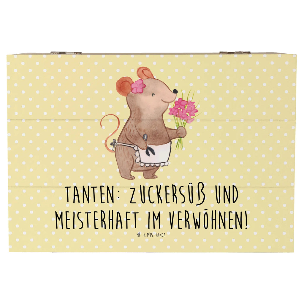 Wooden chest Tanten: Zuckersüß und meisterhaft im Verwöhnen! Dekokiste, XXL, Geschenkbox, Erinnerungsbox, Geschenkdose, Erinnerungskiste, Aufbewahrungsbox, Schatzkiste, Schatulle, Truhe, Kiste, Holzkiste, Familie, Vatertag, Muttertag, Bruder, Schwester, Mama, Papa, Oma, Opa