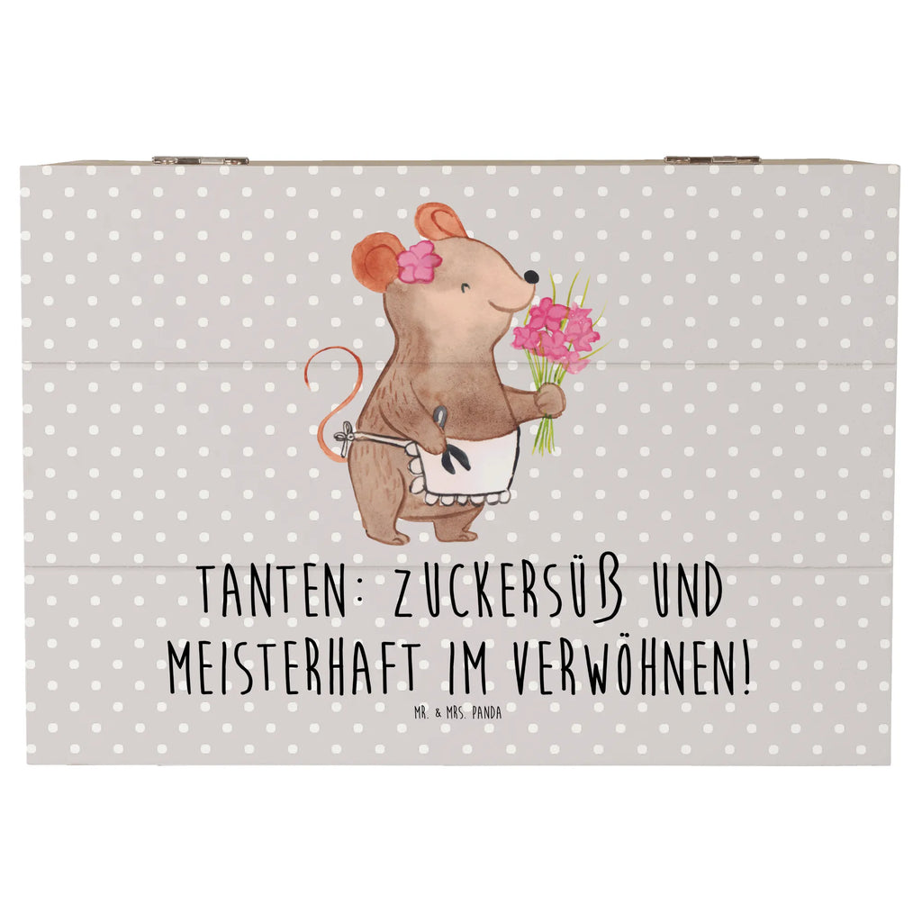 Wooden chest Tanten: Zuckersüß und meisterhaft im Verwöhnen! Dekokiste, XXL, Geschenkbox, Erinnerungsbox, Geschenkdose, Erinnerungskiste, Aufbewahrungsbox, Schatzkiste, Schatulle, Truhe, Kiste, Holzkiste, Familie, Vatertag, Muttertag, Bruder, Schwester, Mama, Papa, Oma, Opa