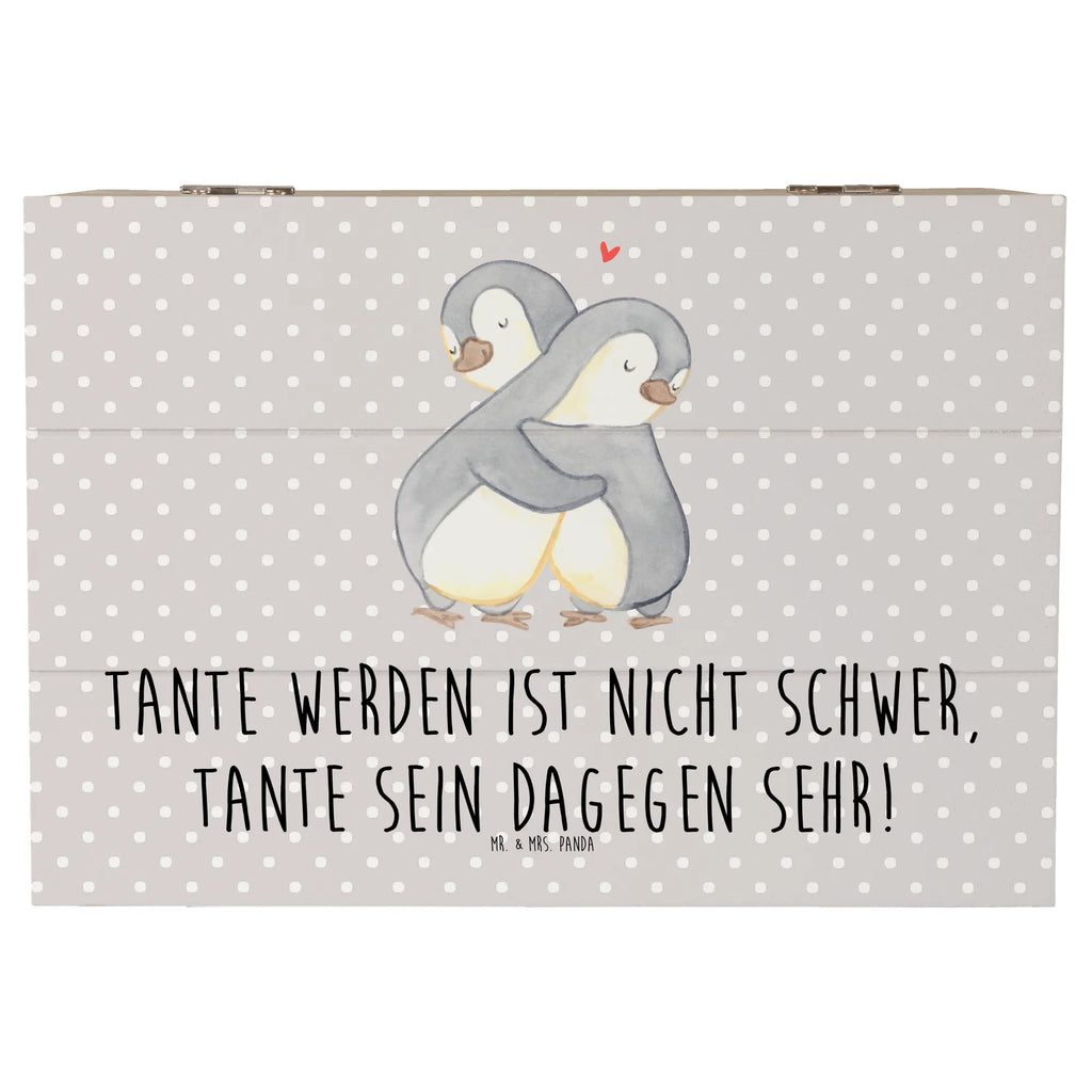 Wooden chest Tante werden ist nicht schwer, Tante sein dagegen sehr! Holzkiste, Kiste, Schatzkiste, Truhe, Schatulle, XXL, Erinnerungsbox, Erinnerungskiste, Dekokiste, Aufbewahrungsbox, Geschenkbox, Geschenkdose, Familie, Vatertag, Muttertag, Bruder, Schwester, Mama, Papa, Oma, Opa