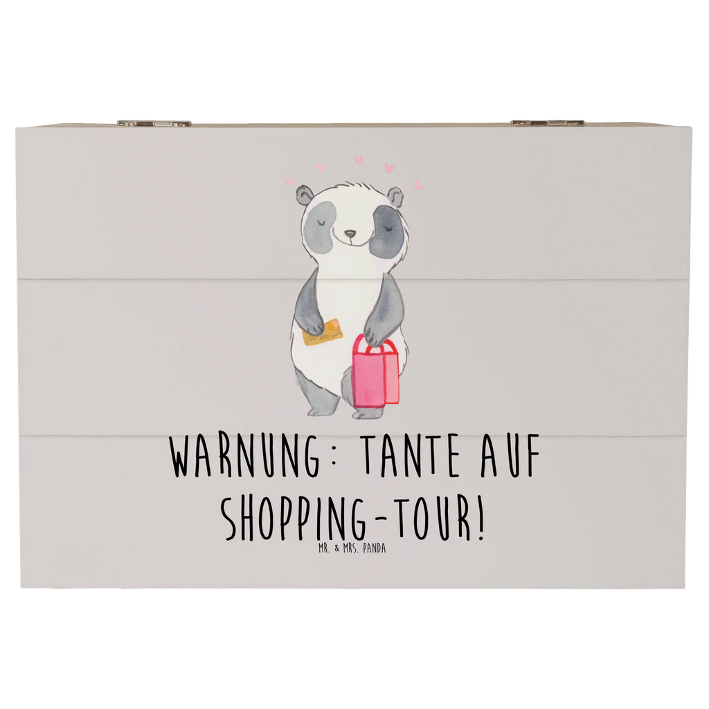 Holzkiste Tante Shopping Erinnerungsbox, XXL, Truhe, Schatulle, Geschenkdose, Schatzkiste, Aufbewahrungsbox, Kiste, Dekokiste, Geschenkbox, Erinnerungskiste, Holzkiste, Familie, Vatertag, Muttertag, Bruder, Schwester, Mama, Papa, Oma, Opa