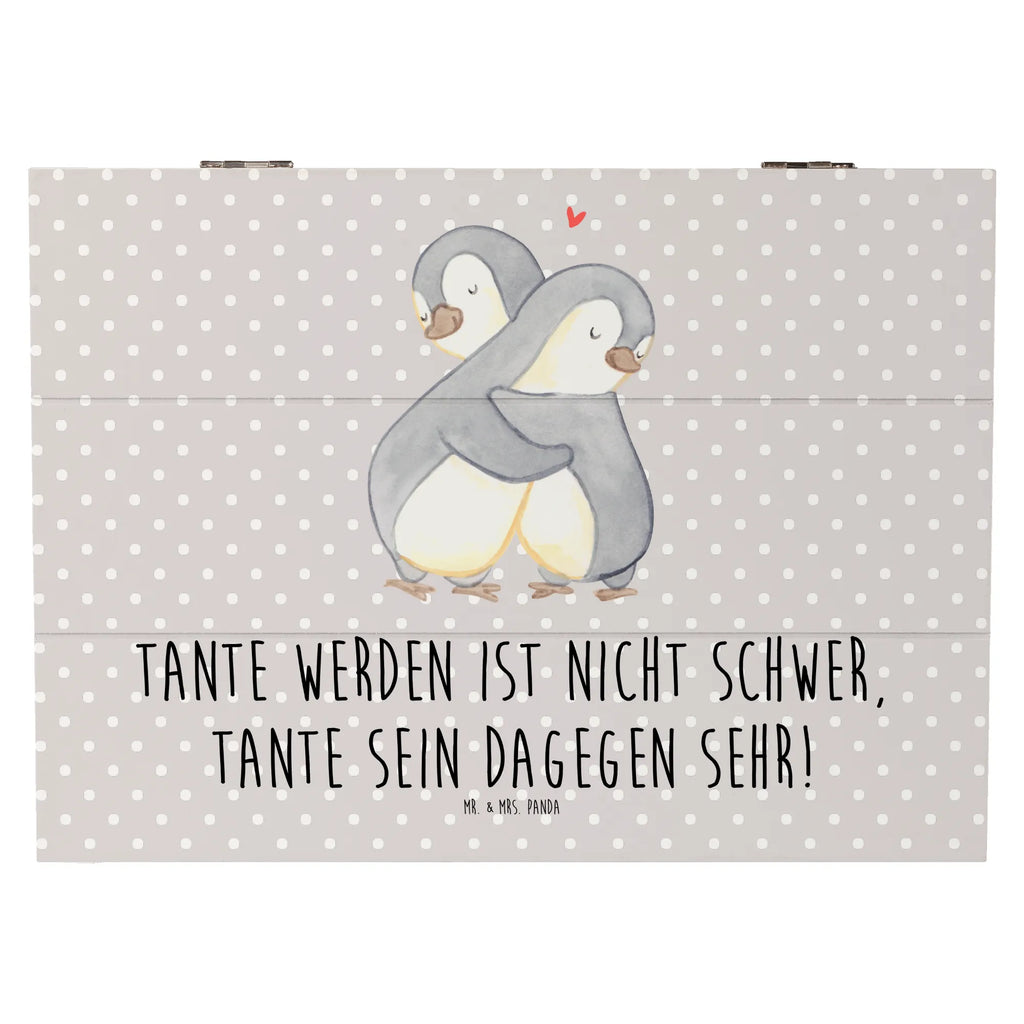 Wooden chest Tante werden ist nicht schwer, Tante sein dagegen sehr! Holzkiste, Kiste, Schatzkiste, Truhe, Schatulle, XXL, Erinnerungsbox, Erinnerungskiste, Dekokiste, Aufbewahrungsbox, Geschenkbox, Geschenkdose, Familie, Vatertag, Muttertag, Bruder, Schwester, Mama, Papa, Oma, Opa