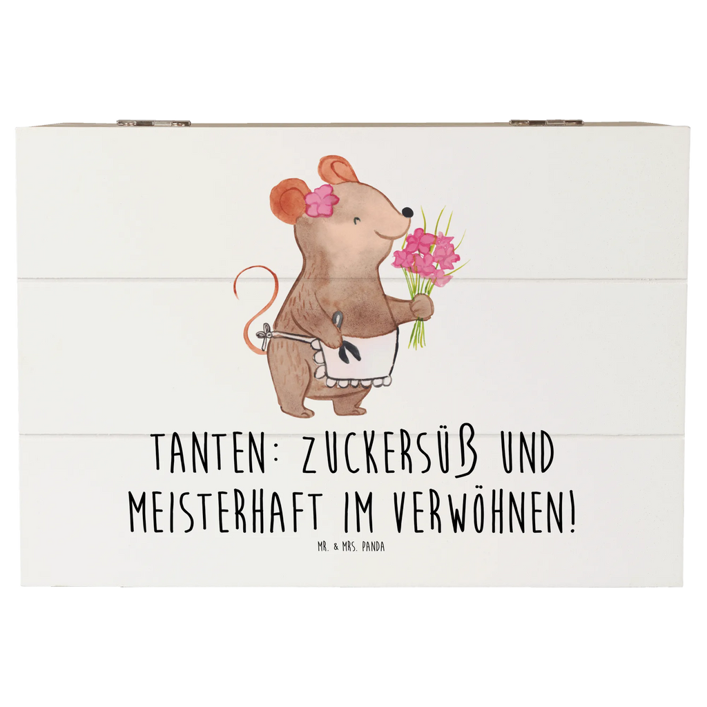 Wooden chest Tanten: Zuckersüß und meisterhaft im Verwöhnen! Dekokiste, XXL, Geschenkbox, Erinnerungsbox, Geschenkdose, Erinnerungskiste, Aufbewahrungsbox, Schatzkiste, Schatulle, Truhe, Kiste, Holzkiste, Familie, Vatertag, Muttertag, Bruder, Schwester, Mama, Papa, Oma, Opa