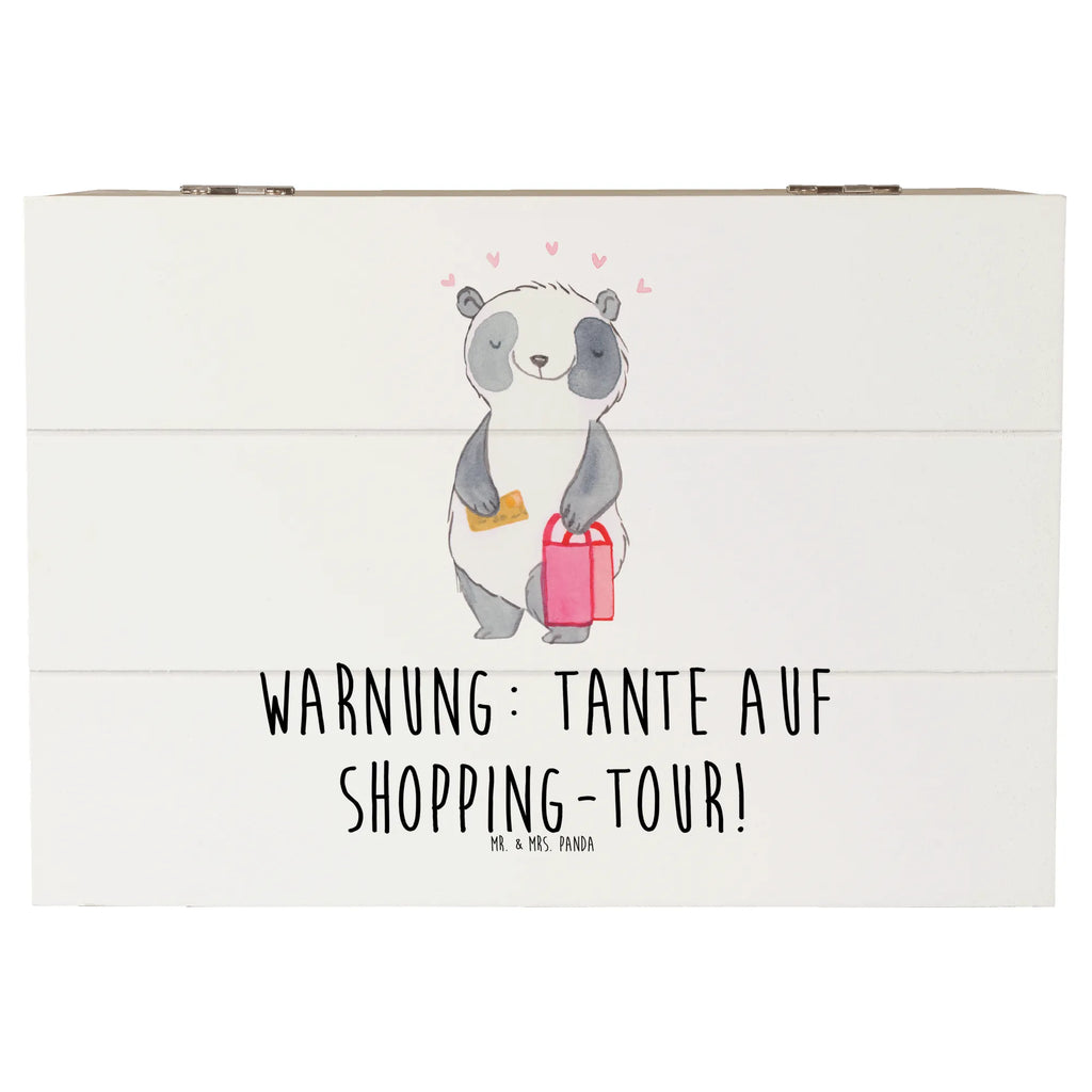 Holzkiste Tante Shopping Erinnerungsbox, XXL, Truhe, Schatulle, Geschenkdose, Schatzkiste, Aufbewahrungsbox, Kiste, Dekokiste, Geschenkbox, Erinnerungskiste, Holzkiste, Familie, Vatertag, Muttertag, Bruder, Schwester, Mama, Papa, Oma, Opa