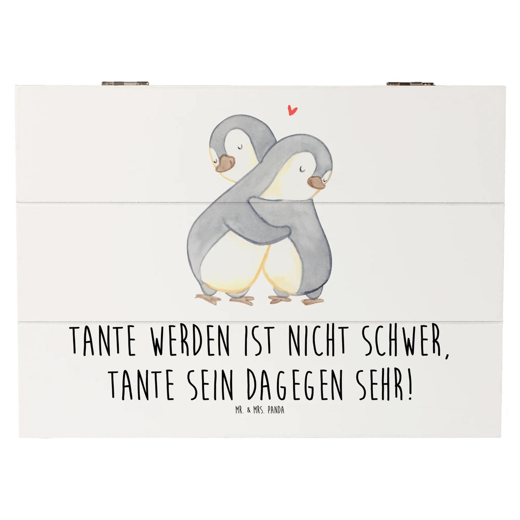 Wooden chest Tante werden ist nicht schwer, Tante sein dagegen sehr! Holzkiste, Kiste, Schatzkiste, Truhe, Schatulle, XXL, Erinnerungsbox, Erinnerungskiste, Dekokiste, Aufbewahrungsbox, Geschenkbox, Geschenkdose, Familie, Vatertag, Muttertag, Bruder, Schwester, Mama, Papa, Oma, Opa