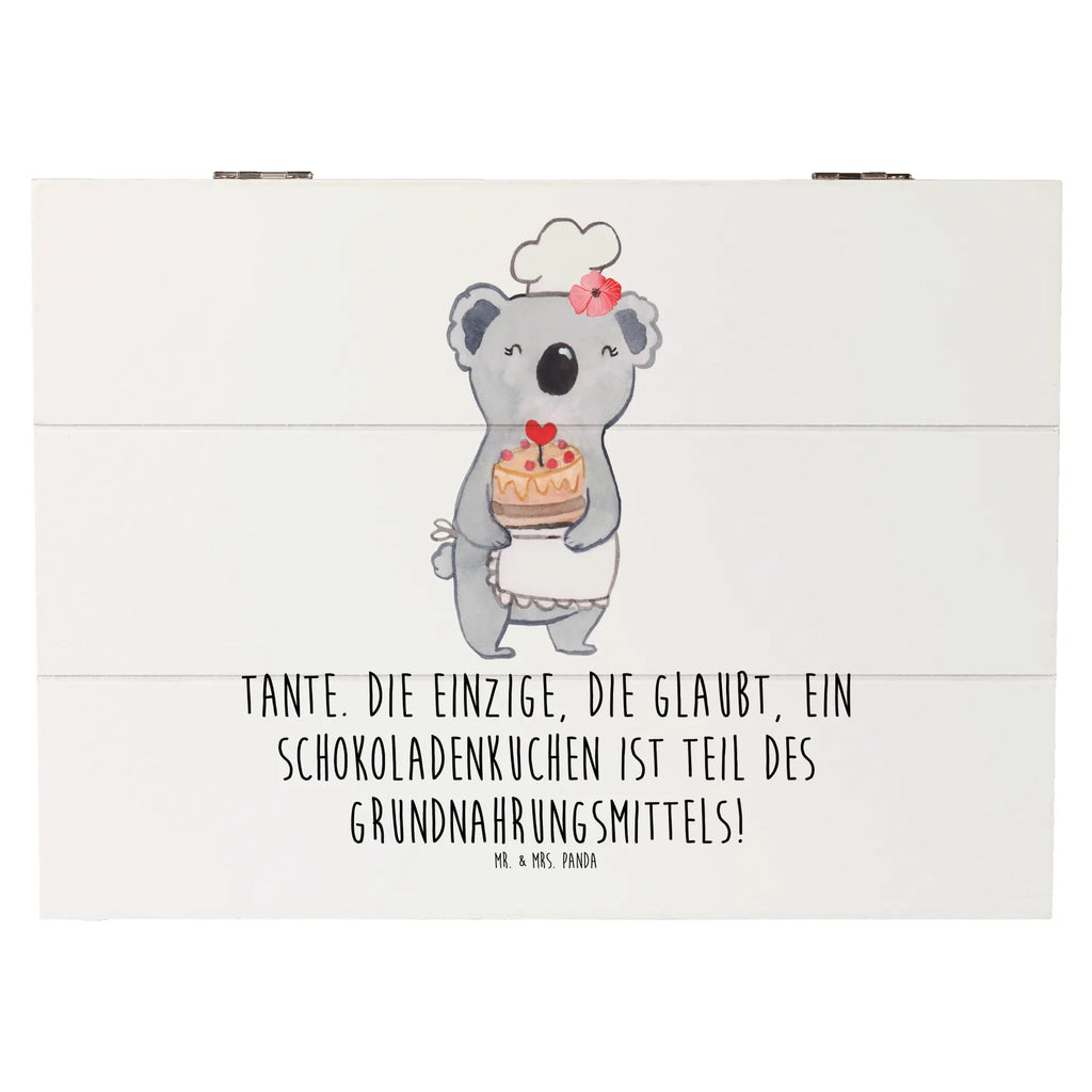 Wooden chest Tante. Die einzige, die glaubt, ein Schokoladenkuchen ist Teil des Grundnahrungsmittels! Geschenkbox, Holzkiste, XXL, Erinnerungsbox, Aufbewahrungsbox, Erinnerungskiste, Schatulle, Truhe, Geschenkdose, Schatzkiste, Kiste, Dekokiste, Familie, Vatertag, Muttertag, Bruder, Schwester, Mama, Papa, Oma, Opa