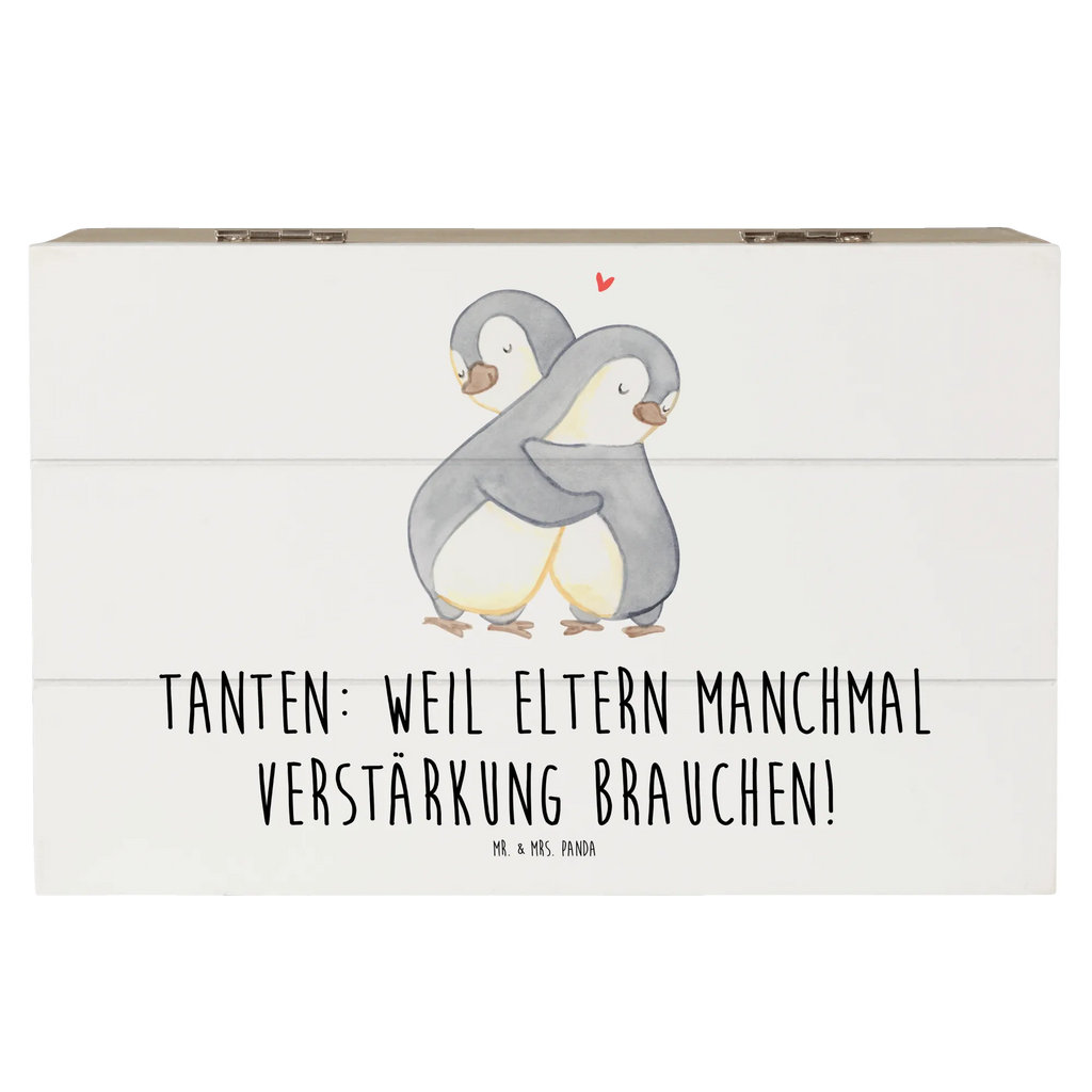 Wooden chest Tanten: Weil Eltern manchmal Verstärkung brauchen! Kiste, XXL, Truhe, Erinnerungskiste, Dekokiste, Holzkiste, Schatulle, Geschenkbox, Schatzkiste, Geschenkdose, Aufbewahrungsbox, Erinnerungsbox, Familie, Vatertag, Muttertag, Bruder, Schwester, Mama, Papa, Oma, Opa