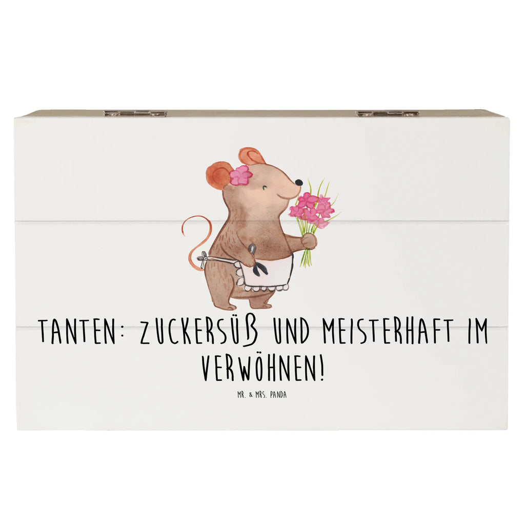 Wooden chest Tanten: Zuckersüß und meisterhaft im Verwöhnen! Dekokiste, XXL, Geschenkbox, Erinnerungsbox, Geschenkdose, Erinnerungskiste, Aufbewahrungsbox, Schatzkiste, Schatulle, Truhe, Kiste, Holzkiste, Familie, Vatertag, Muttertag, Bruder, Schwester, Mama, Papa, Oma, Opa
