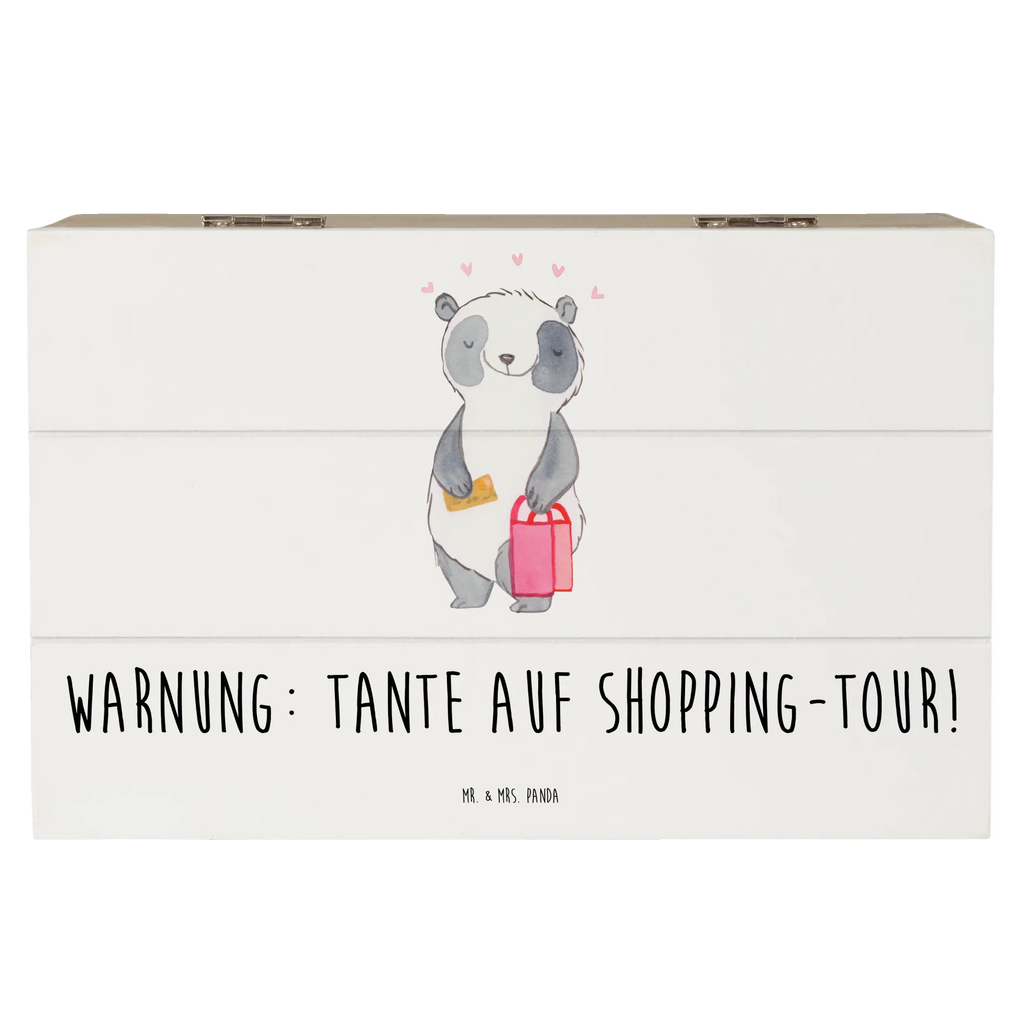 Holzkiste Tante Shopping Erinnerungsbox, XXL, Truhe, Schatulle, Geschenkdose, Schatzkiste, Aufbewahrungsbox, Kiste, Dekokiste, Geschenkbox, Erinnerungskiste, Holzkiste, Familie, Vatertag, Muttertag, Bruder, Schwester, Mama, Papa, Oma, Opa