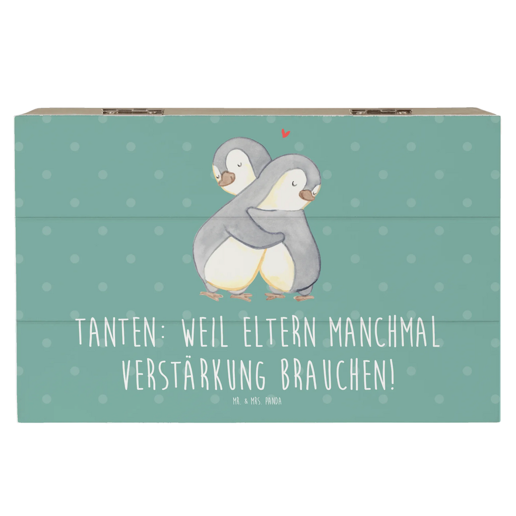 Wooden chest Tanten: Weil Eltern manchmal Verstärkung brauchen! Kiste, XXL, Truhe, Erinnerungskiste, Dekokiste, Holzkiste, Schatulle, Geschenkbox, Schatzkiste, Geschenkdose, Aufbewahrungsbox, Erinnerungsbox, Familie, Vatertag, Muttertag, Bruder, Schwester, Mama, Papa, Oma, Opa