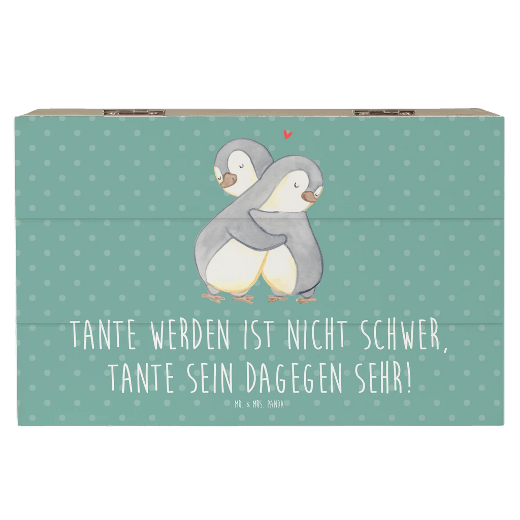 Wooden chest Tante werden ist nicht schwer, Tante sein dagegen sehr! Holzkiste, Kiste, Schatzkiste, Truhe, Schatulle, XXL, Erinnerungsbox, Erinnerungskiste, Dekokiste, Aufbewahrungsbox, Geschenkbox, Geschenkdose, Familie, Vatertag, Muttertag, Bruder, Schwester, Mama, Papa, Oma, Opa