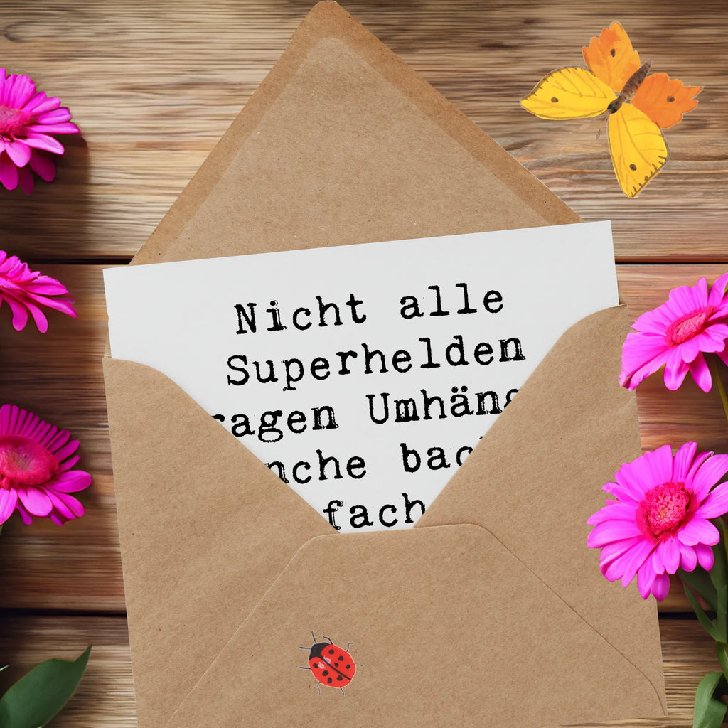 Deluxe Card Saying Nicht alle Superhelden tragen Umhänge. Manche backen einfach die besten Kuchen, wie meine Tante! Geburtstagskarte, Grußkarte, Klappkarte, Karte, Hochwertige Grußkarte, Hochwertige Klappkarte, Einladungskarte, Glückwunschkarte, Hochzeitskarte, Familie, Vatertag, Muttertag, Bruder, Schwester, Mama, Papa, Oma, Opa
