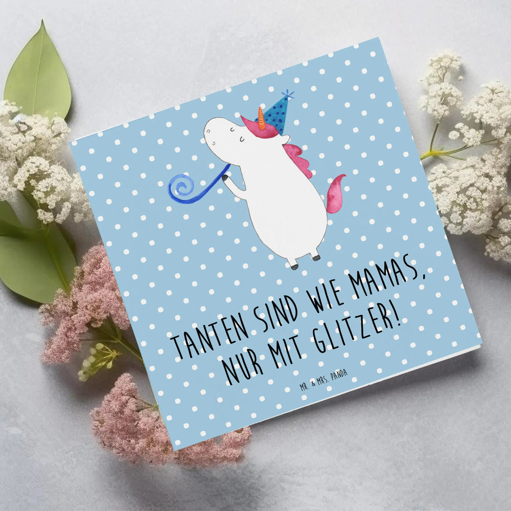 Deluxe Karte Glitzernde Tante Einladungskarte, Glückwunschkarte, Karte, Klappkarte, Geburtstagskarte, Hochwertige Grußkarte, Hochzeitskarte, Hochwertige Klappkarte, Grußkarte, Familie, Vatertag, Muttertag, Bruder, Schwester, Mama, Papa, Oma, Opa