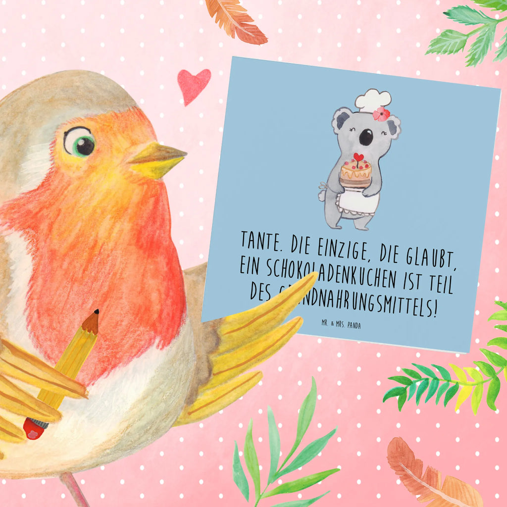 Deluxe Card Tante. Die einzige, die glaubt, ein Schokoladenkuchen ist Teil des Grundnahrungsmittels! Glückwunschkarte, Karte, Einladungskarte, Hochzeitskarte, Klappkarte, Geburtstagskarte, Grußkarte, Hochwertige Klappkarte, Hochwertige Grußkarte, Familie, Vatertag, Muttertag, Bruder, Schwester, Mama, Papa, Oma, Opa