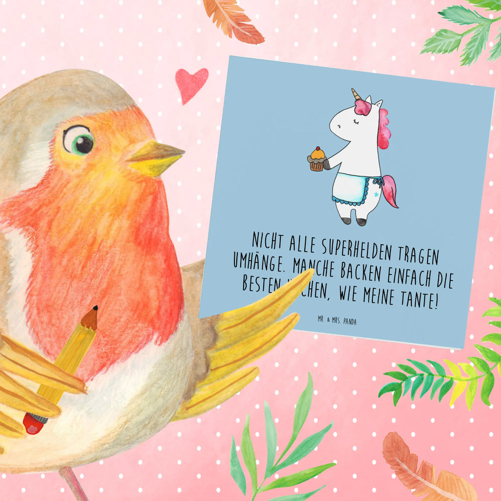 Deluxe Card Nicht alle Superhelden tragen Umhänge. Manche backen einfach die besten Kuchen, wie meine Tante! Klappkarte, Karte, Hochzeitskarte, Geburtstagskarte, Grußkarte, Glückwunschkarte, Hochwertige Grußkarte, Einladungskarte, Hochwertige Klappkarte, Familie, Vatertag, Muttertag, Bruder, Schwester, Mama, Papa, Oma, Opa