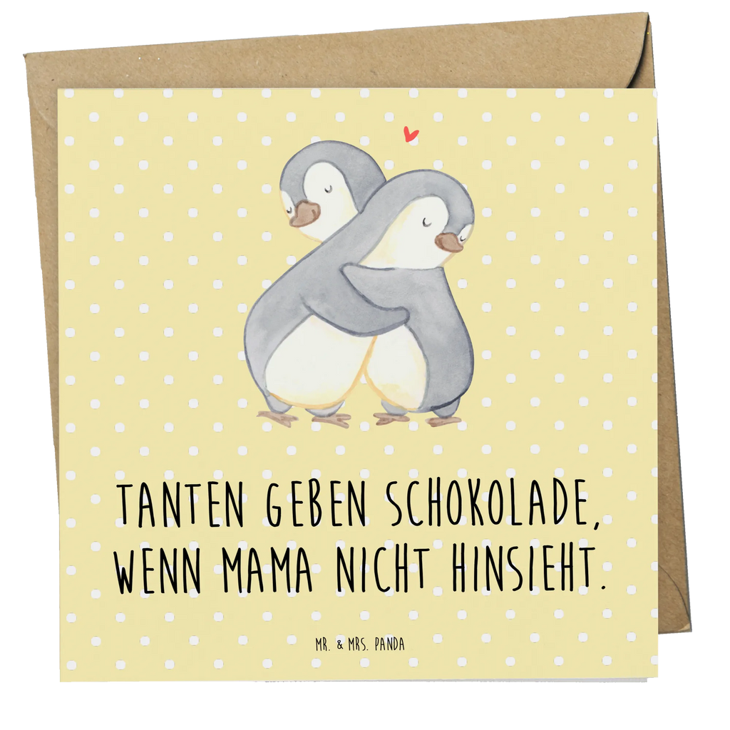 Deluxe Karte Tanten geben Schokolade, wenn Mama nicht hinsieht. Hochwertige Klappkarte, Klappkarte, Grußkarte, Hochzeitskarte, Einladungskarte, Glückwunschkarte, Hochwertige Grußkarte, Karte, Geburtstagskarte, Familie, Vatertag, Muttertag, Bruder, Schwester, Mama, Papa, Oma, Opa