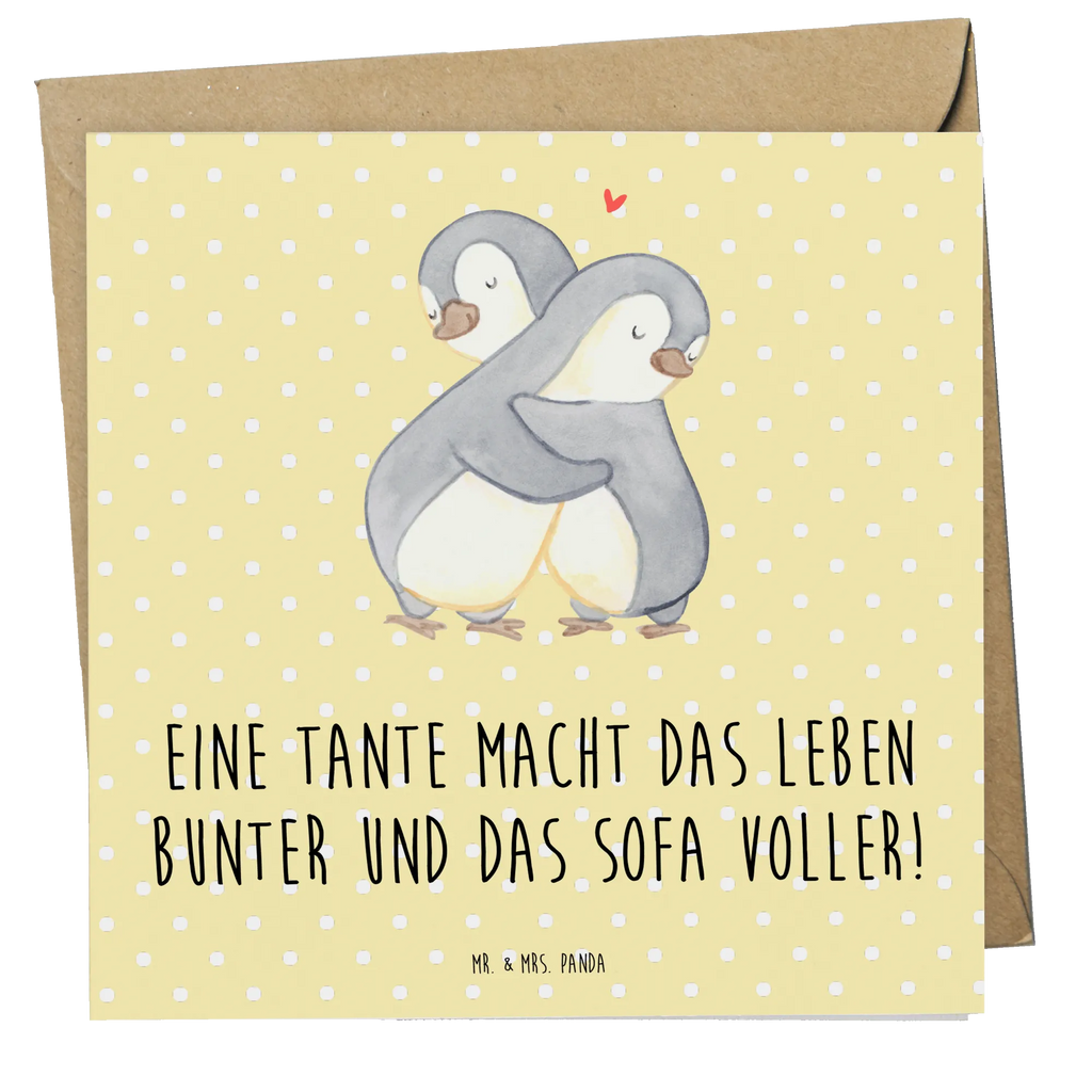 Deluxe Card Eine Tante macht das Leben bunter und das Sofa voller! Hochwertige Grußkarte, Grußkarte, Karte, Hochwertige Klappkarte, Hochzeitskarte, Geburtstagskarte, Klappkarte, Glückwunschkarte, Einladungskarte, Familie, Vatertag, Muttertag, Bruder, Schwester, Mama, Papa, Oma, Opa