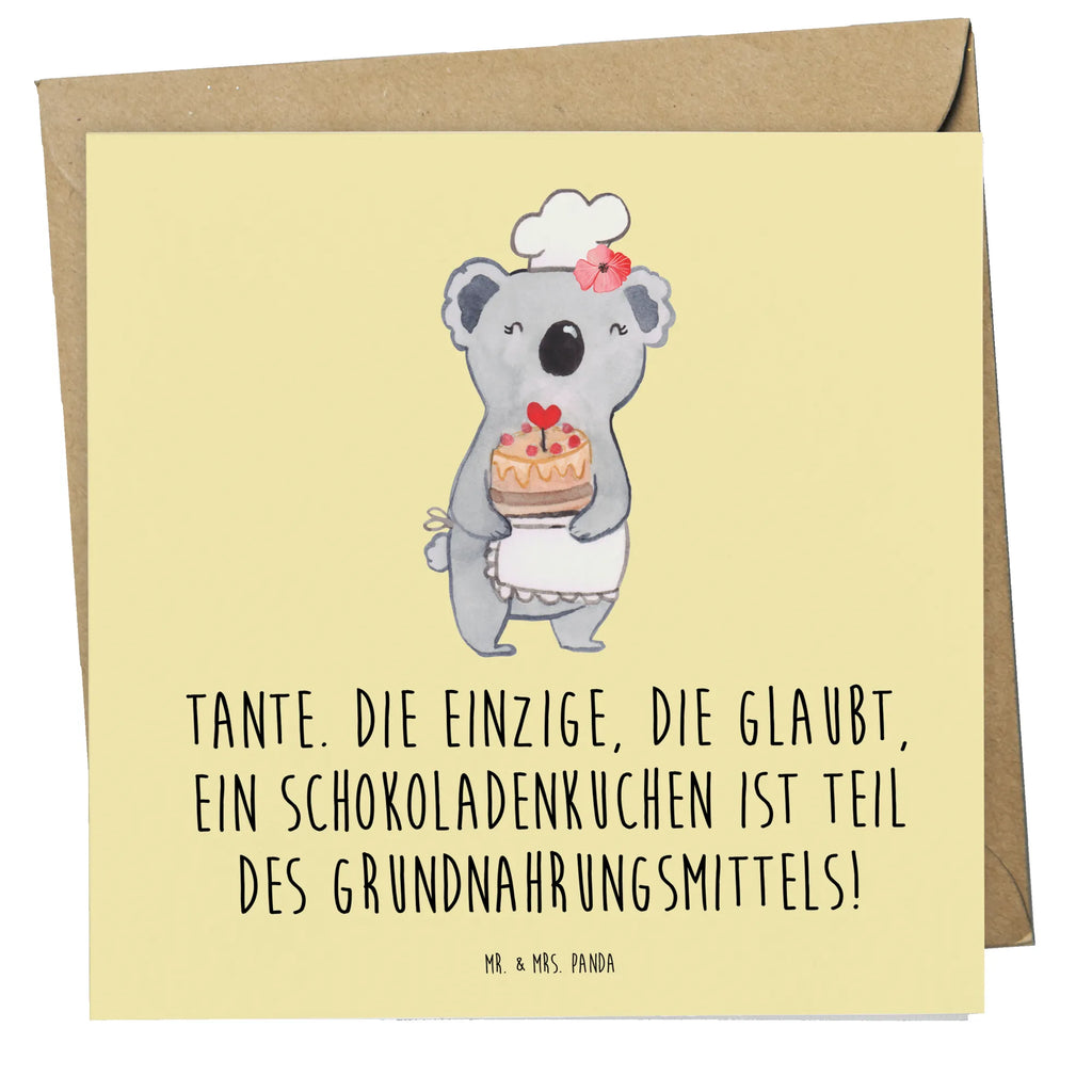 Deluxe Card Tante. Die einzige, die glaubt, ein Schokoladenkuchen ist Teil des Grundnahrungsmittels! Glückwunschkarte, Karte, Einladungskarte, Hochzeitskarte, Klappkarte, Geburtstagskarte, Grußkarte, Hochwertige Klappkarte, Hochwertige Grußkarte, Familie, Vatertag, Muttertag, Bruder, Schwester, Mama, Papa, Oma, Opa