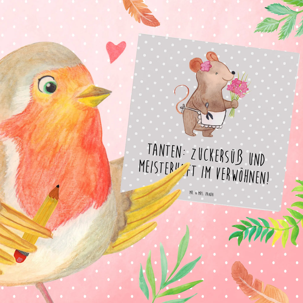Deluxe Card Tanten: Zuckersüß und meisterhaft im Verwöhnen! Hochwertige Grußkarte, Hochwertige Klappkarte, Einladungskarte, Hochzeitskarte, Grußkarte, Karte, Glückwunschkarte, Geburtstagskarte, Klappkarte, Familie, Vatertag, Muttertag, Bruder, Schwester, Mama, Papa, Oma, Opa