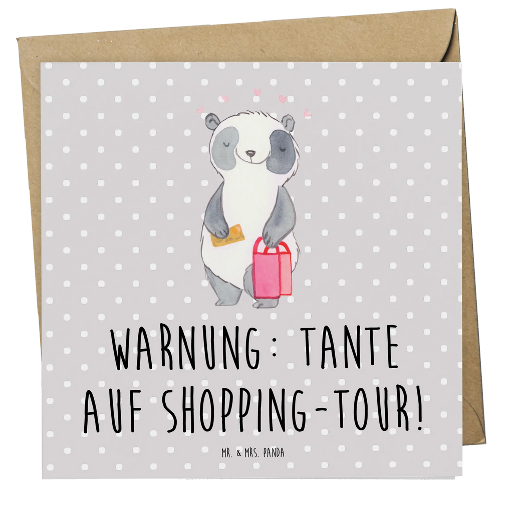 Deluxe Karte Tante Shopping Hochwertige Klappkarte, Grußkarte, Karte, Glückwunschkarte, Hochzeitskarte, Geburtstagskarte, Hochwertige Grußkarte, Einladungskarte, Klappkarte, Familie, Vatertag, Muttertag, Bruder, Schwester, Mama, Papa, Oma, Opa