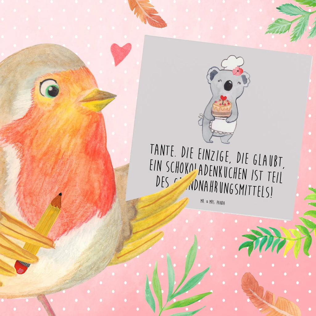 Deluxe Card Tante. Die einzige, die glaubt, ein Schokoladenkuchen ist Teil des Grundnahrungsmittels! Glückwunschkarte, Karte, Einladungskarte, Hochzeitskarte, Klappkarte, Geburtstagskarte, Grußkarte, Hochwertige Klappkarte, Hochwertige Grußkarte, Familie, Vatertag, Muttertag, Bruder, Schwester, Mama, Papa, Oma, Opa