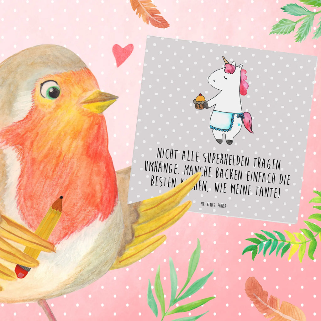 Deluxe Card Nicht alle Superhelden tragen Umhänge. Manche backen einfach die besten Kuchen, wie meine Tante! Klappkarte, Karte, Hochzeitskarte, Geburtstagskarte, Grußkarte, Glückwunschkarte, Hochwertige Grußkarte, Einladungskarte, Hochwertige Klappkarte, Familie, Vatertag, Muttertag, Bruder, Schwester, Mama, Papa, Oma, Opa