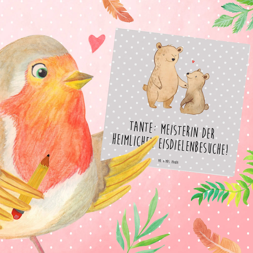 Deluxe Karte Tante Eisdielenmeisterin Grußkarte, Einladungskarte, Hochwertige Grußkarte, Klappkarte, Karte, Hochwertige Klappkarte, Hochzeitskarte, Geburtstagskarte, Glückwunschkarte, Familie, Vatertag, Muttertag, Bruder, Schwester, Mama, Papa, Oma, Opa