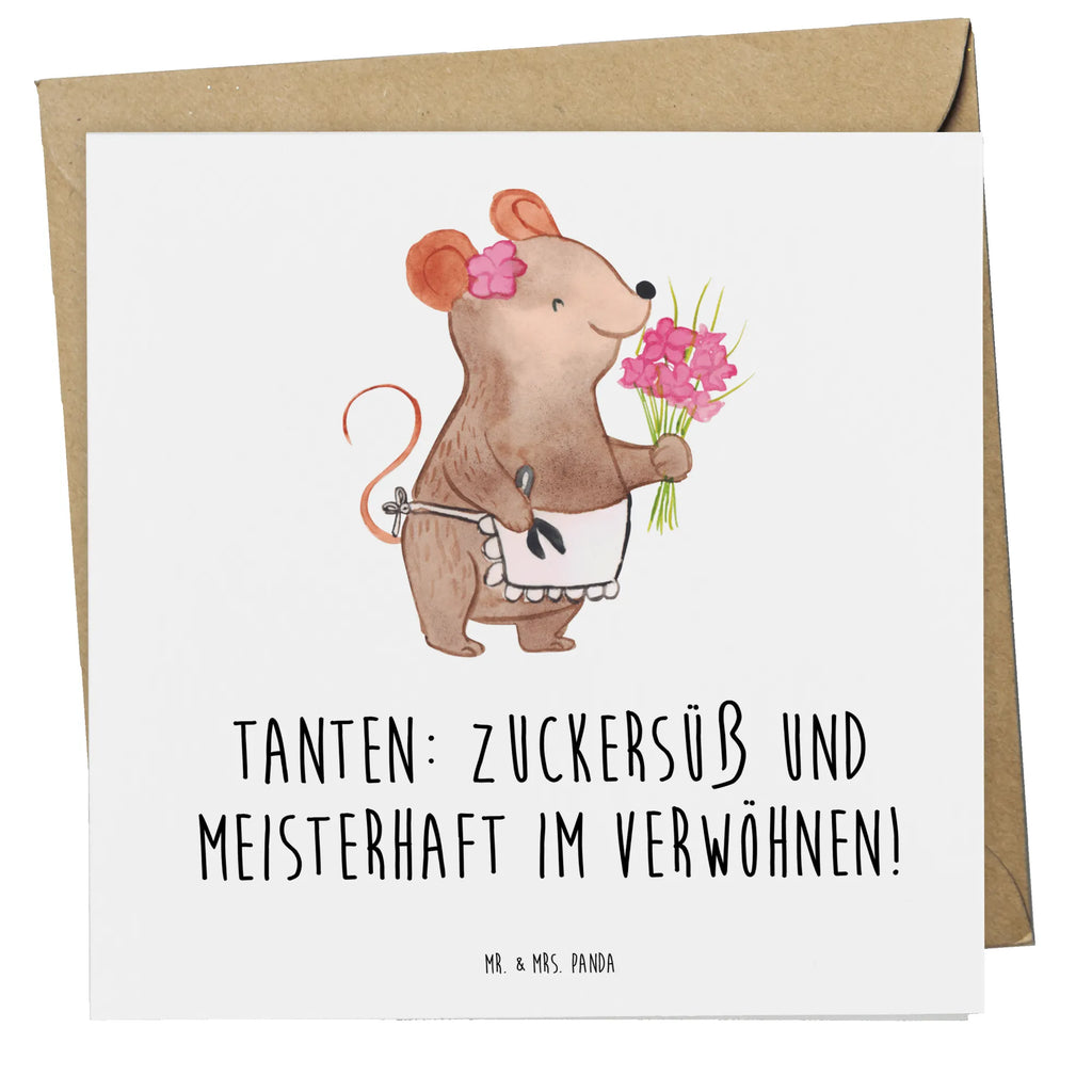 Deluxe Card Tanten: Zuckersüß und meisterhaft im Verwöhnen! Hochwertige Grußkarte, Hochwertige Klappkarte, Einladungskarte, Hochzeitskarte, Grußkarte, Karte, Glückwunschkarte, Geburtstagskarte, Klappkarte, Familie, Vatertag, Muttertag, Bruder, Schwester, Mama, Papa, Oma, Opa