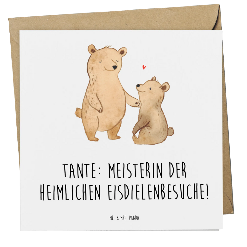 Deluxe Karte Tante Eisdielenmeisterin Grußkarte, Einladungskarte, Hochwertige Grußkarte, Klappkarte, Karte, Hochwertige Klappkarte, Hochzeitskarte, Geburtstagskarte, Glückwunschkarte, Familie, Vatertag, Muttertag, Bruder, Schwester, Mama, Papa, Oma, Opa