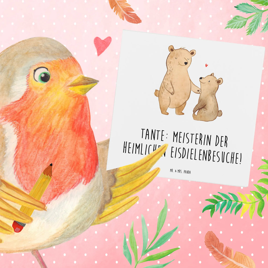 Deluxe Karte Tante Eisdielenmeisterin Grußkarte, Einladungskarte, Hochwertige Grußkarte, Klappkarte, Karte, Hochwertige Klappkarte, Hochzeitskarte, Geburtstagskarte, Glückwunschkarte, Familie, Vatertag, Muttertag, Bruder, Schwester, Mama, Papa, Oma, Opa