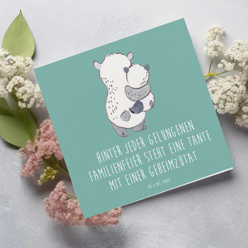 Deluxe Karte Tante Geheimzutat Klappkarte, Grußkarte, Karte, Glückwunschkarte, Geburtstagskarte, Hochzeitskarte, Hochwertige Klappkarte, Hochwertige Grußkarte, Einladungskarte, Familie, Vatertag, Muttertag, Bruder, Schwester, Mama, Papa, Oma, Opa