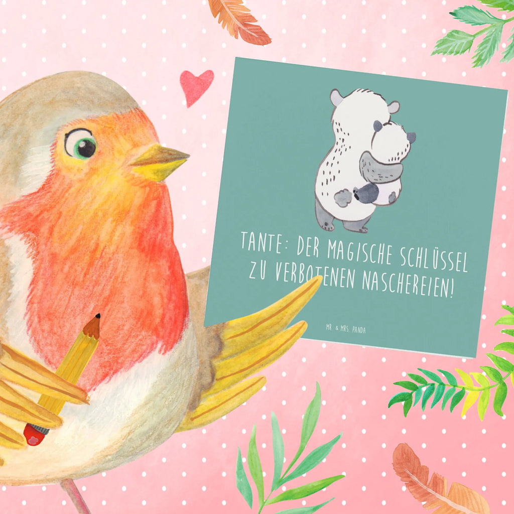 Deluxe Karte Zauberhafte Tante Karte, Geburtstagskarte, Hochwertige Grußkarte, Hochwertige Klappkarte, Grußkarte, Glückwunschkarte, Klappkarte, Hochzeitskarte, Einladungskarte, Familie, Vatertag, Muttertag, Bruder, Schwester, Mama, Papa, Oma, Opa