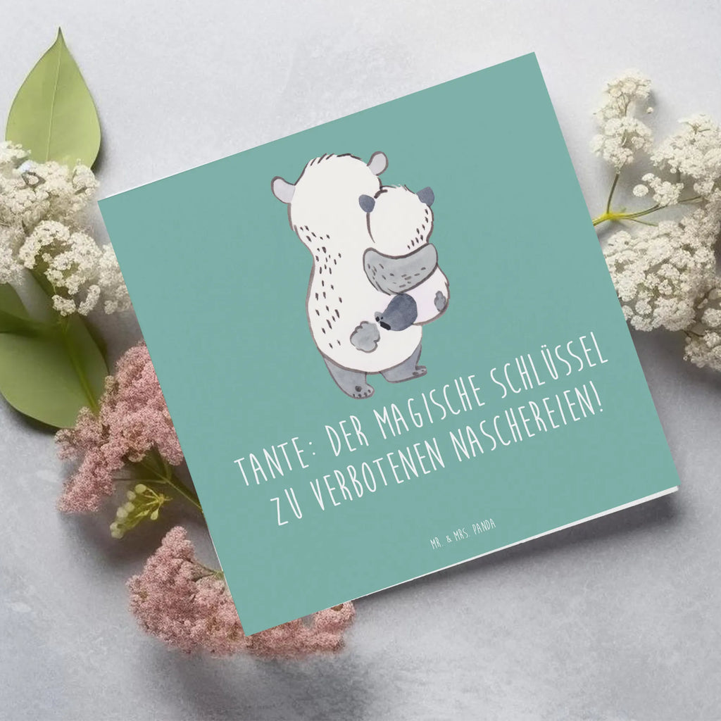 Deluxe Karte Zauberhafte Tante Karte, Geburtstagskarte, Hochwertige Grußkarte, Hochwertige Klappkarte, Grußkarte, Glückwunschkarte, Klappkarte, Hochzeitskarte, Einladungskarte, Familie, Vatertag, Muttertag, Bruder, Schwester, Mama, Papa, Oma, Opa