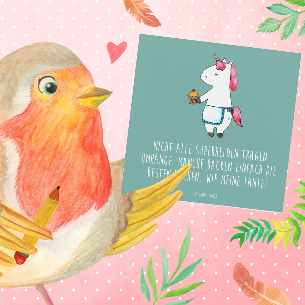 Deluxe Card Nicht alle Superhelden tragen Umhänge. Manche backen einfach die besten Kuchen, wie meine Tante! Klappkarte, Karte, Hochzeitskarte, Geburtstagskarte, Grußkarte, Glückwunschkarte, Hochwertige Grußkarte, Einladungskarte, Hochwertige Klappkarte, Familie, Vatertag, Muttertag, Bruder, Schwester, Mama, Papa, Oma, Opa