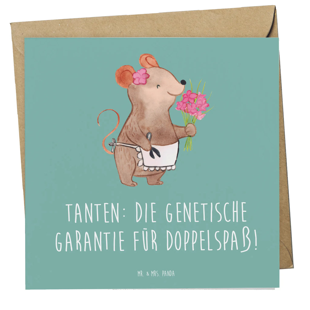 Deluxe Karte Tanten Doppelspaß Einladungskarte, Klappkarte, Grußkarte, Hochzeitskarte, Glückwunschkarte, Karte, Geburtstagskarte, Hochwertige Grußkarte, Hochwertige Klappkarte, Familie, Vatertag, Muttertag, Bruder, Schwester, Mama, Papa, Oma, Opa