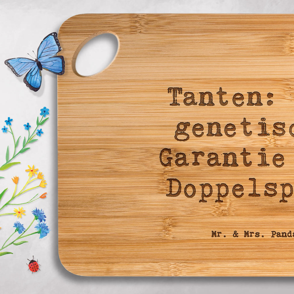 Bambus - deska do krojenia Przysłowie Tanten: Die genetische Garantie für Doppelspaß! Rodzina, Dzień Ojca, Dzień Matki, brat, siostra, mama, tata, babcia, dziadek