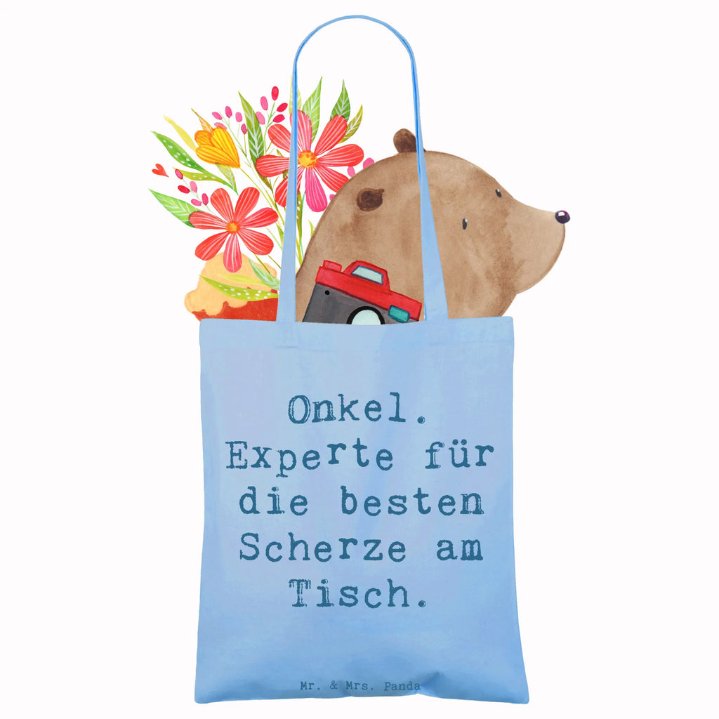 Tote bag Powiedzenie Onkel. Experte für die besten Scherze am Tisch. Beuteltasche, Beutel, Einkaufstasche, Jutebeutel, Stoffbeutel, Tasche, Shopper, Umhängetasche, Strandtasche, Schultertasche, Stofftasche, Tragetasche, Badetasche, Jutetasche, Einkaufstüte, Laptoptasche, Familie, Vatertag, Muttertag, Bruder, Schwester, Mama, Papa, Oma, Opa