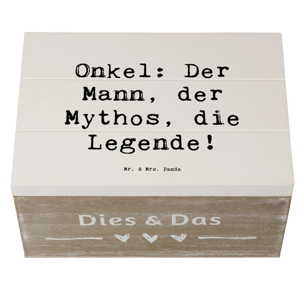Holzkiste Spruch Onkel Legende Aufbewahrungsbox, Truhe, Dekokiste, Erinnerungsbox, Holzkiste, Erinnerungskiste, Schatzkiste, Schatulle, XXL, Kiste, Geschenkdose, Geschenkbox, Familie, Vatertag, Muttertag, Bruder, Schwester, Mama, Papa, Oma, Opa