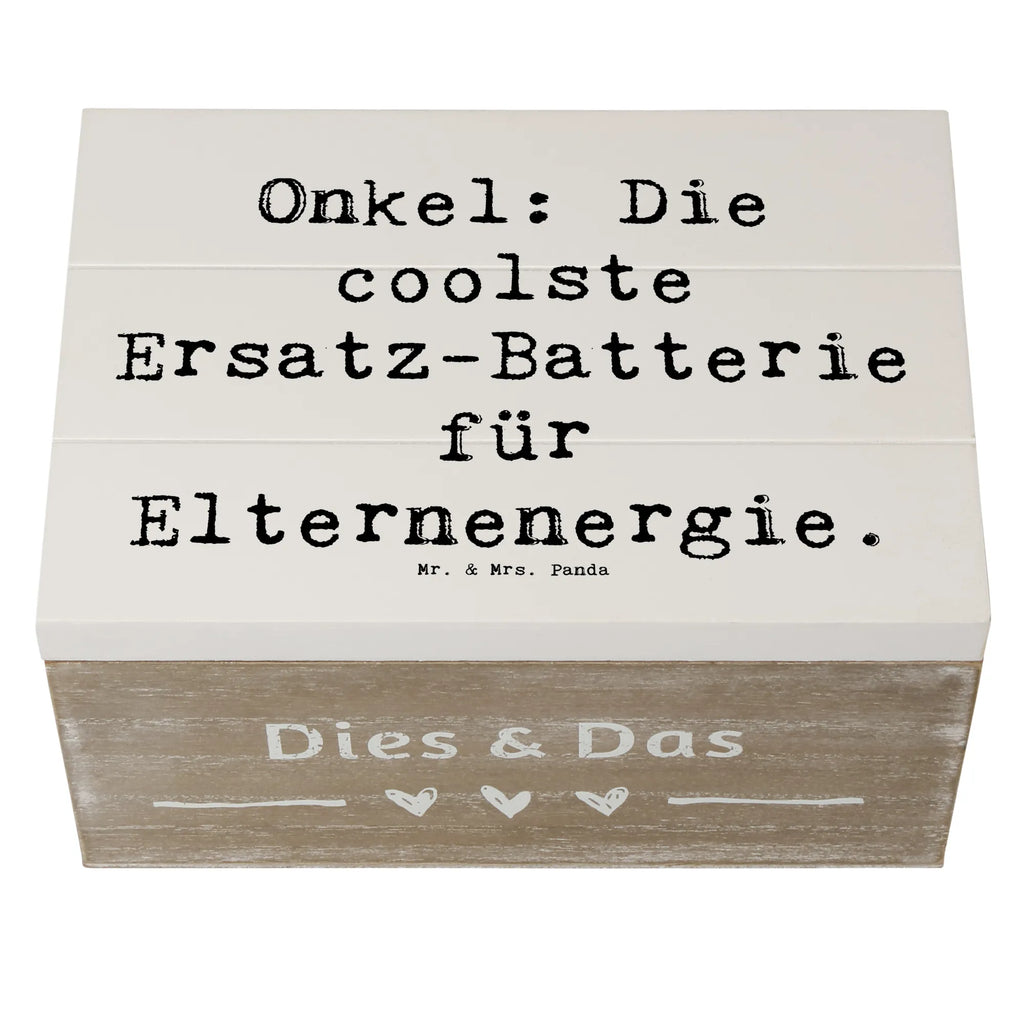 Holzkiste Spruch Onkel Energie Truhe, Aufbewahrungsbox, XXL, Geschenkdose, Geschenkbox, Erinnerungsbox, Kiste, Holzkiste, Erinnerungskiste, Dekokiste, Schatzkiste, Schatulle, Familie, Vatertag, Muttertag, Bruder, Schwester, Mama, Papa, Oma, Opa