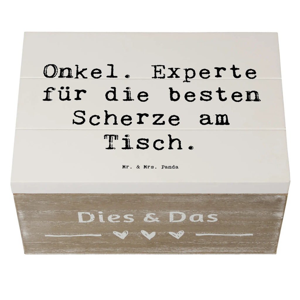 Holzkiste Spruch Onkel Scherzkönig Aufbewahrungsbox, Erinnerungsbox, Schatzkiste, Erinnerungskiste, Dekokiste, Schatulle, Kiste, Truhe, Holzkiste, Geschenkdose, XXL, Geschenkbox, Familie, Vatertag, Muttertag, Bruder, Schwester, Mama, Papa, Oma, Opa