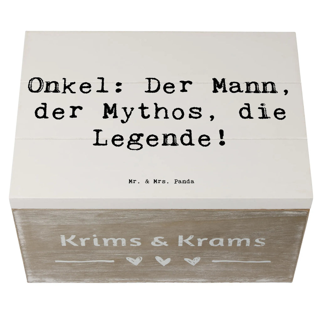 Holzkiste Spruch Onkel Legende Aufbewahrungsbox, Truhe, Dekokiste, Erinnerungsbox, Holzkiste, Erinnerungskiste, Schatzkiste, Schatulle, XXL, Kiste, Geschenkdose, Geschenkbox, Familie, Vatertag, Muttertag, Bruder, Schwester, Mama, Papa, Oma, Opa