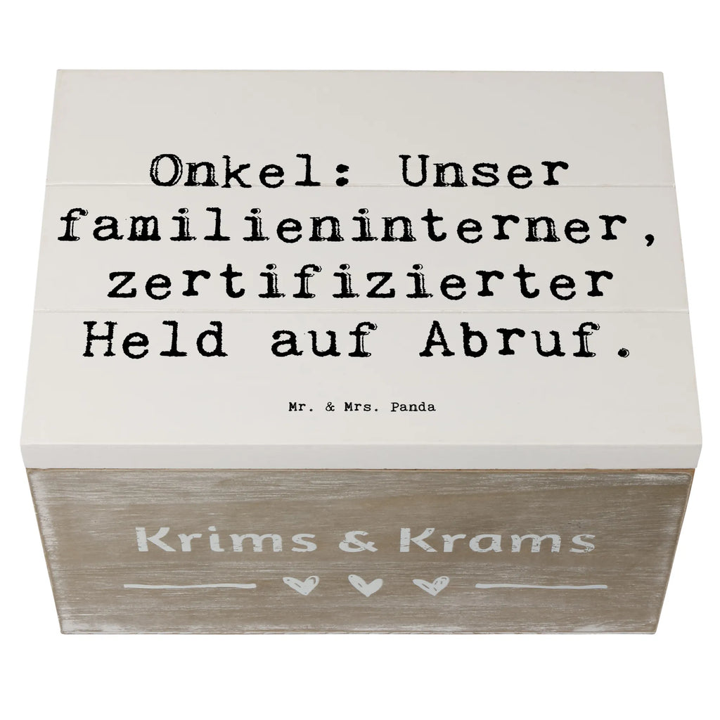 Holzkiste Spruch Onkel-Held Dekokiste, Geschenkdose, Schatulle, Kiste, Schatzkiste, Erinnerungskiste, Truhe, XXL, Aufbewahrungsbox, Geschenkbox, Holzkiste, Erinnerungsbox, Familie, Vatertag, Muttertag, Bruder, Schwester, Mama, Papa, Oma, Opa
