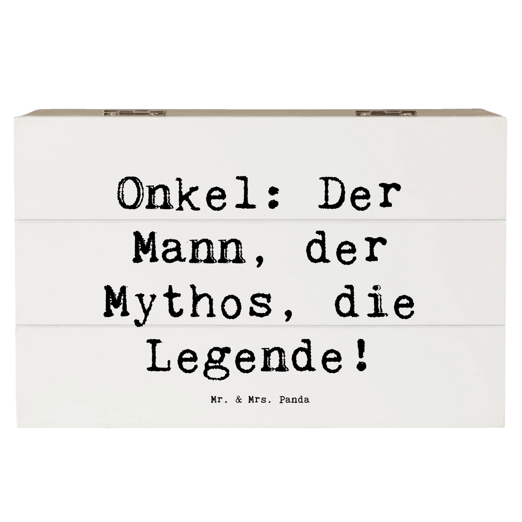 Holzkiste Spruch Onkel Legende Aufbewahrungsbox, Truhe, Dekokiste, Erinnerungsbox, Holzkiste, Erinnerungskiste, Schatzkiste, Schatulle, XXL, Kiste, Geschenkdose, Geschenkbox, Familie, Vatertag, Muttertag, Bruder, Schwester, Mama, Papa, Oma, Opa