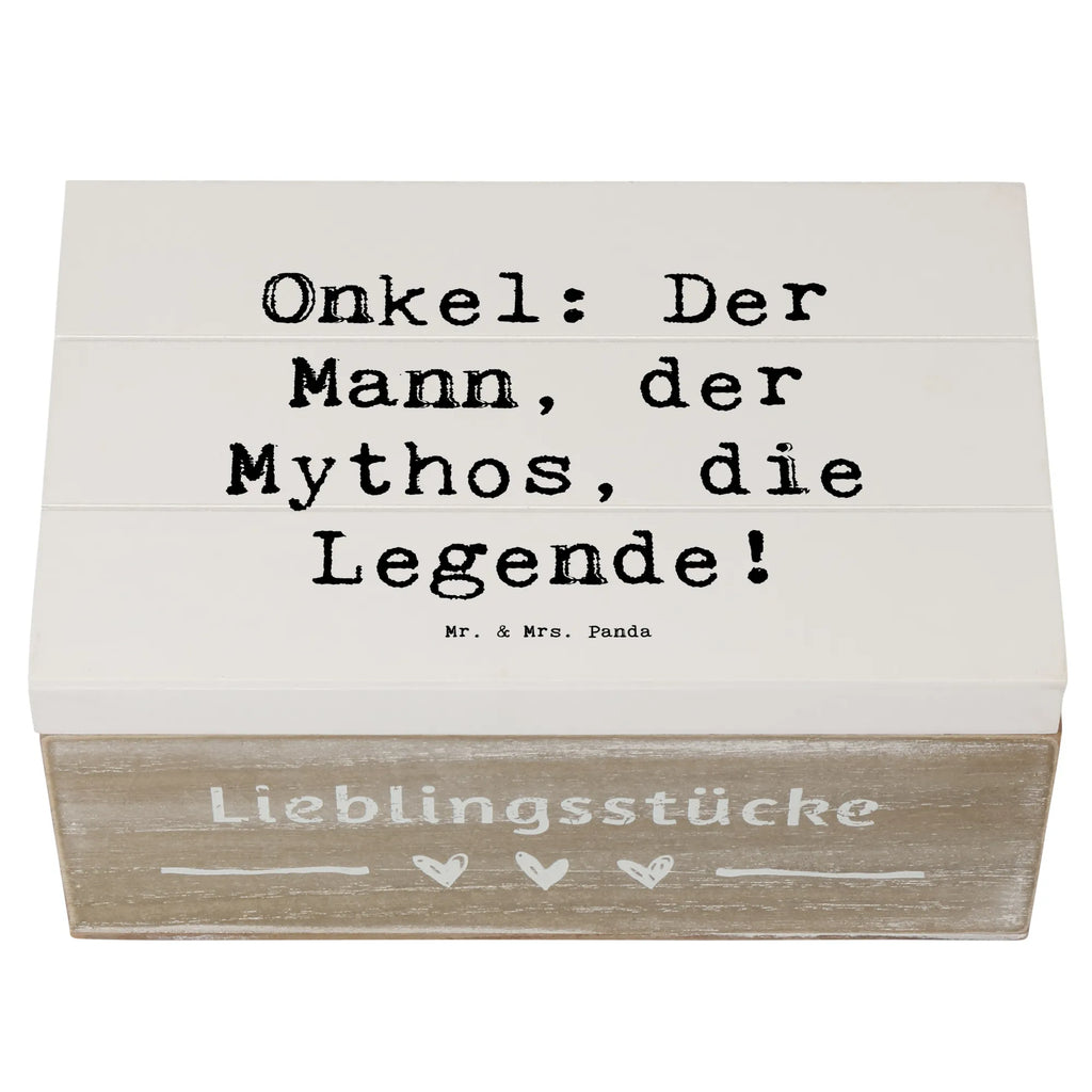 Holzkiste Spruch Onkel Legende Aufbewahrungsbox, Truhe, Dekokiste, Erinnerungsbox, Holzkiste, Erinnerungskiste, Schatzkiste, Schatulle, XXL, Kiste, Geschenkdose, Geschenkbox, Familie, Vatertag, Muttertag, Bruder, Schwester, Mama, Papa, Oma, Opa