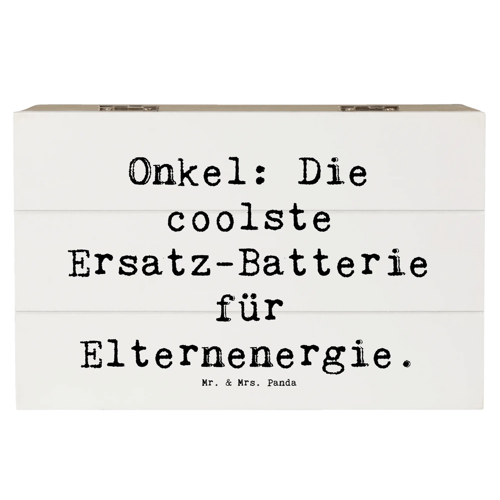 Holzkiste Spruch Onkel Energie Truhe, Aufbewahrungsbox, XXL, Geschenkdose, Geschenkbox, Erinnerungsbox, Kiste, Holzkiste, Erinnerungskiste, Dekokiste, Schatzkiste, Schatulle, Familie, Vatertag, Muttertag, Bruder, Schwester, Mama, Papa, Oma, Opa