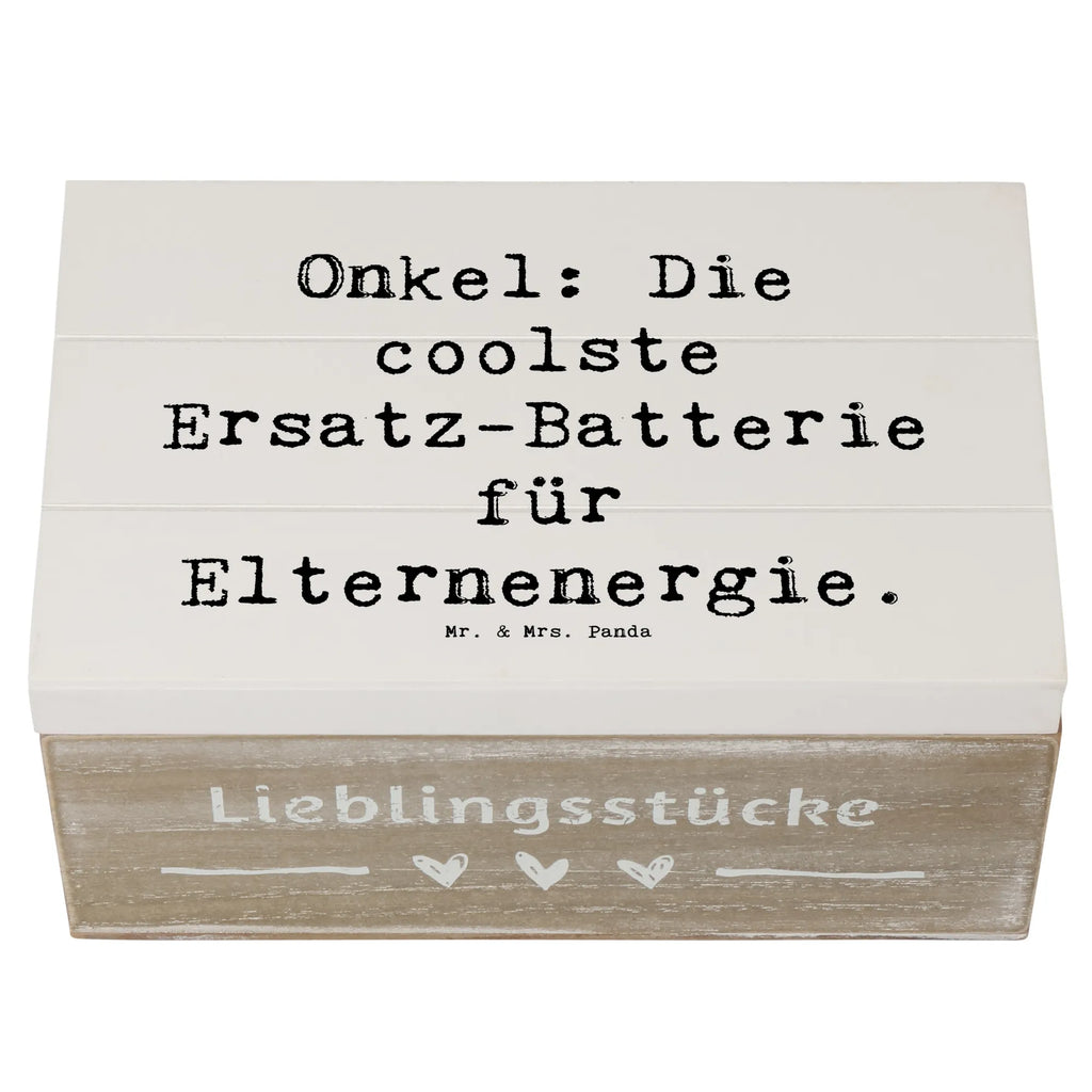 Holzkiste Spruch Onkel Energie Truhe, Aufbewahrungsbox, XXL, Geschenkdose, Geschenkbox, Erinnerungsbox, Kiste, Holzkiste, Erinnerungskiste, Dekokiste, Schatzkiste, Schatulle, Familie, Vatertag, Muttertag, Bruder, Schwester, Mama, Papa, Oma, Opa