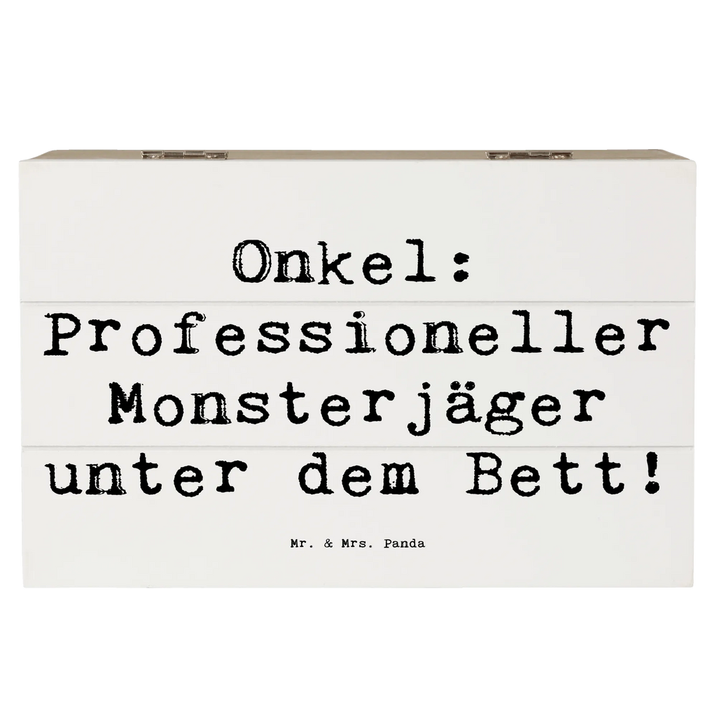 Holzkiste Spruch Onkel Monsterjäger Geschenkdose, Schatulle, Kiste, Truhe, Dekokiste, Erinnerungsbox, Holzkiste, Erinnerungskiste, Geschenkbox, Schatzkiste, Aufbewahrungsbox, XXL, Familie, Vatertag, Muttertag, Bruder, Schwester, Mama, Papa, Oma, Opa